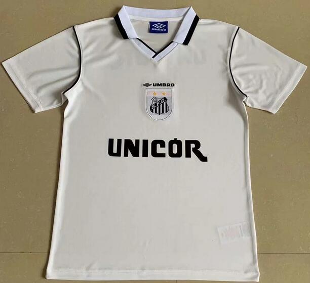 1999 Santos FC Retro Home Kit Soccer Jersey